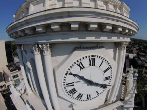 Clock Tower Drone Inspection